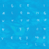 A thumbnail-sized version of an album cover. The words, 'I get along without you very well,' and the names Ellen Arkbro and Johan Graden are written in spaced-out, overlapping white letters on a watery blue background.